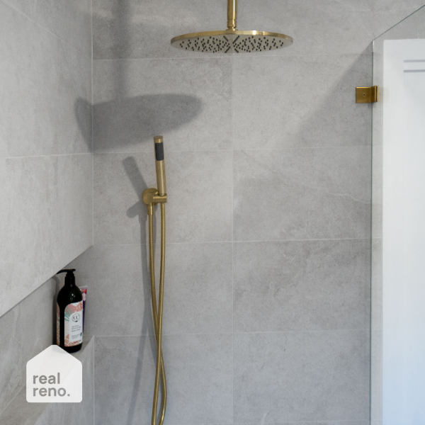 Meir Round Rain Shower Head 300mm Tiger Bronze - The Blue Space Real Reno