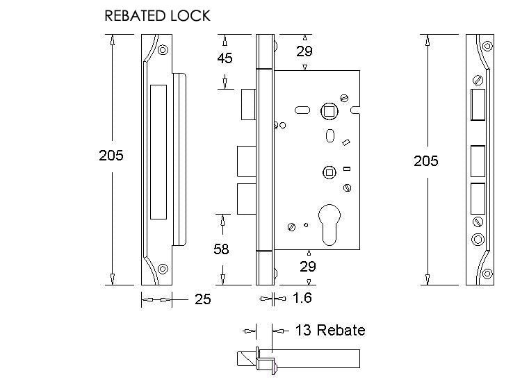 Nidus Knurled Domici Satin Brass Ozi-1 Lock Combo