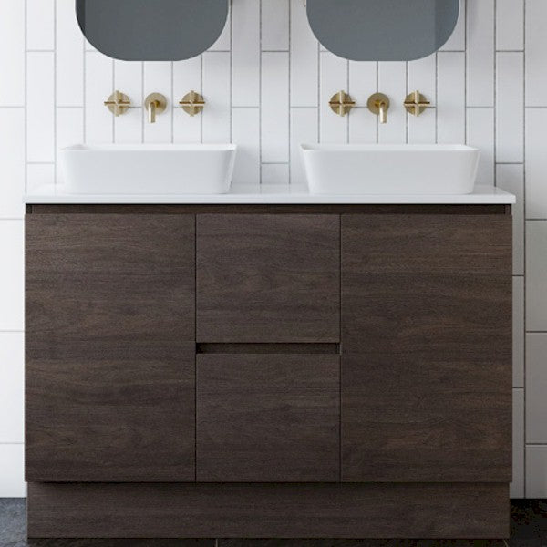 Timberline Nevada Floor Standing Vanity with Stone and Above Counter Basin