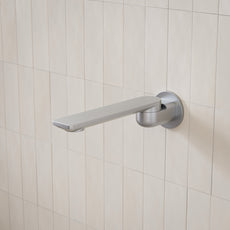 Caroma Urbane II Low Lead Round 220mm Basin/Bath Outlet Brushed Nickel