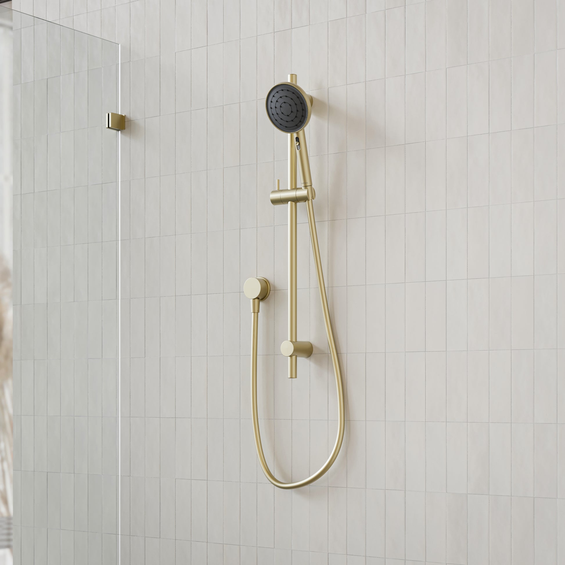 Caroma Urbane II Rail Shower Brushed Brass