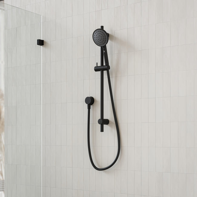 Caroma Urbane II Rail Shower Matte Black