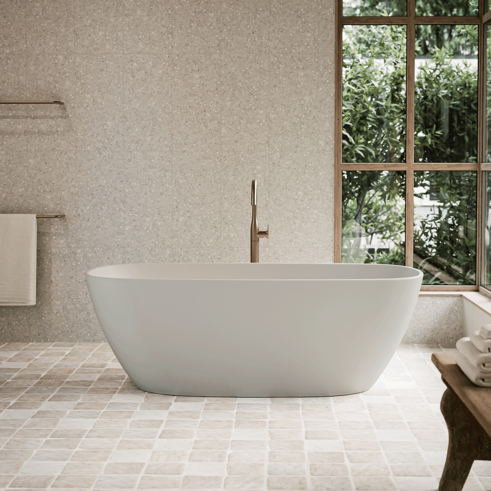 Caroma Contura II Freestanding Bath Filler - Brushed Bronze