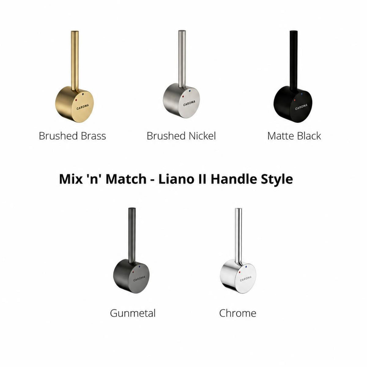 Liano Handle Caroma Liano II Pull Out Lead Free Sink Mixer - Brushed Nickel 96380BN56AF - The Blue Space