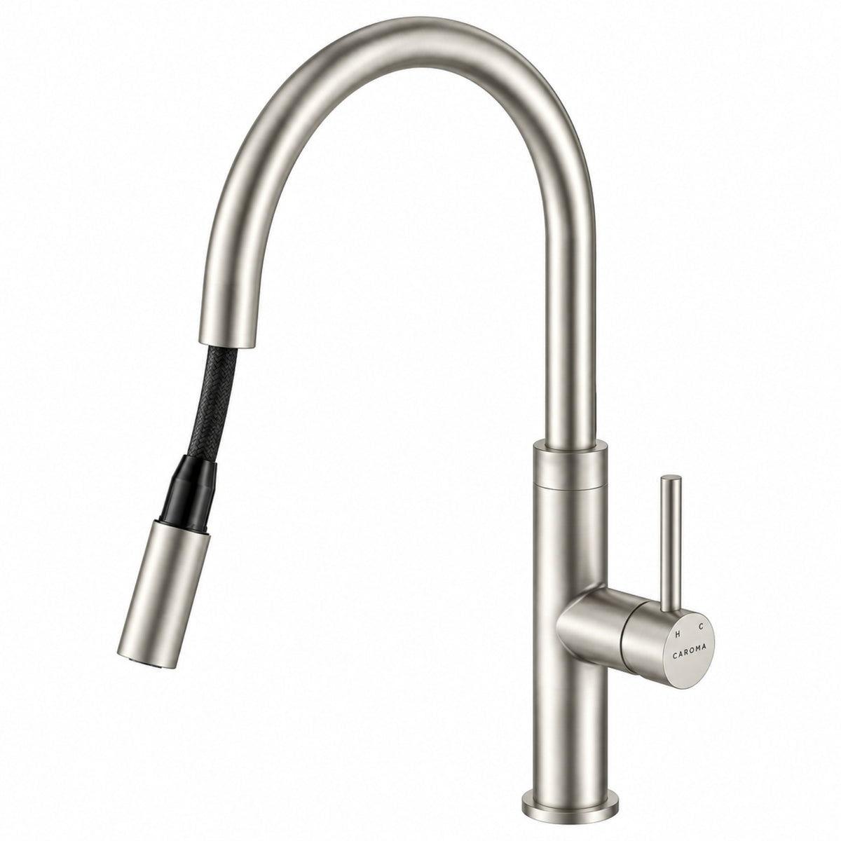 New Pull Out Caroma Liano II Pull Out Lead Free Sink Mixer - Brushed Nickel 96380BN56AF - The Blue Space