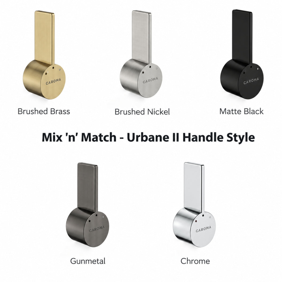 Urban Handle Caroma Liano II Pull Out Lead Free Sink Mixer - Brushed Nickel 96380BN56AF - The Blue Space