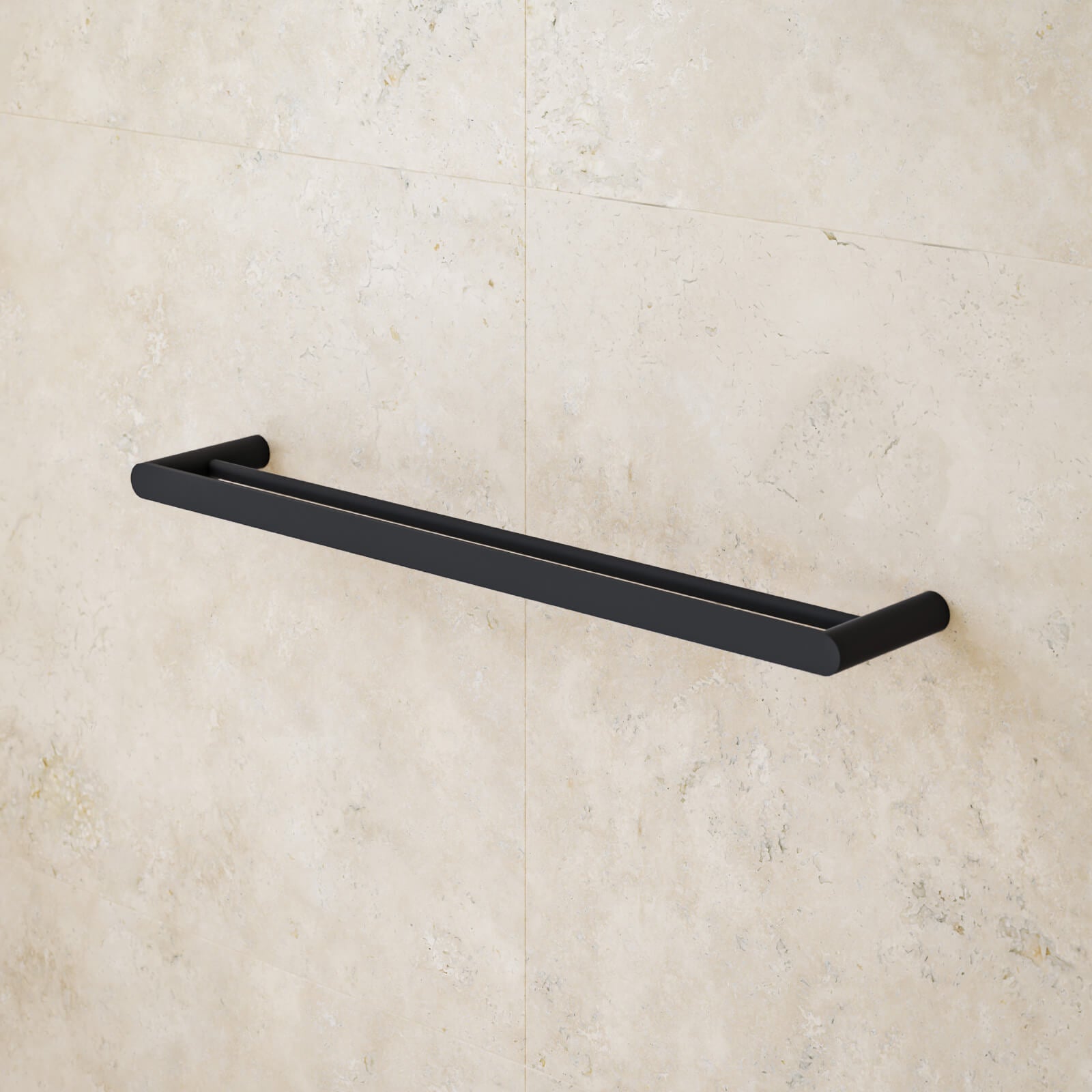 Caroma Urbane II Double Towel Rail 625 mm Matte Black  | The Blue Space