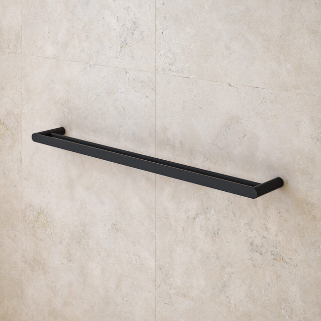 Caroma Urbane II Double Towel Rail 825mm Matte Black  | The Blue Space