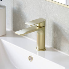 Caroma Urbane II Lead Free Basin Mixer Brushed Brass 98608BB6AF  | The Blue Space