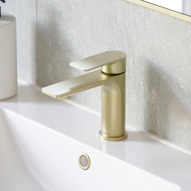 Caroma Urbane II Lead Free Basin Mixer Brushed Brass 98608BB6AF  | The Blue Space