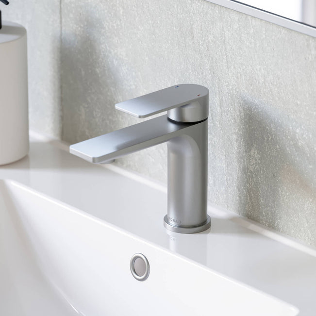 Caroma Urbane II Lead Free Basin Mixer Brushed Nickel 98608BN6AF  | The Blue Space