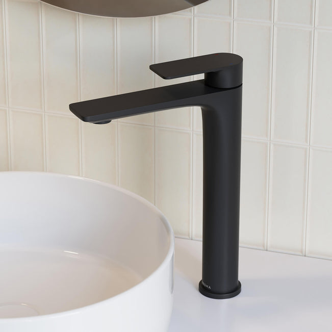 Caroma Urbane II Lead Free Tower Basin Mixer Matte Black  | The Blue Space