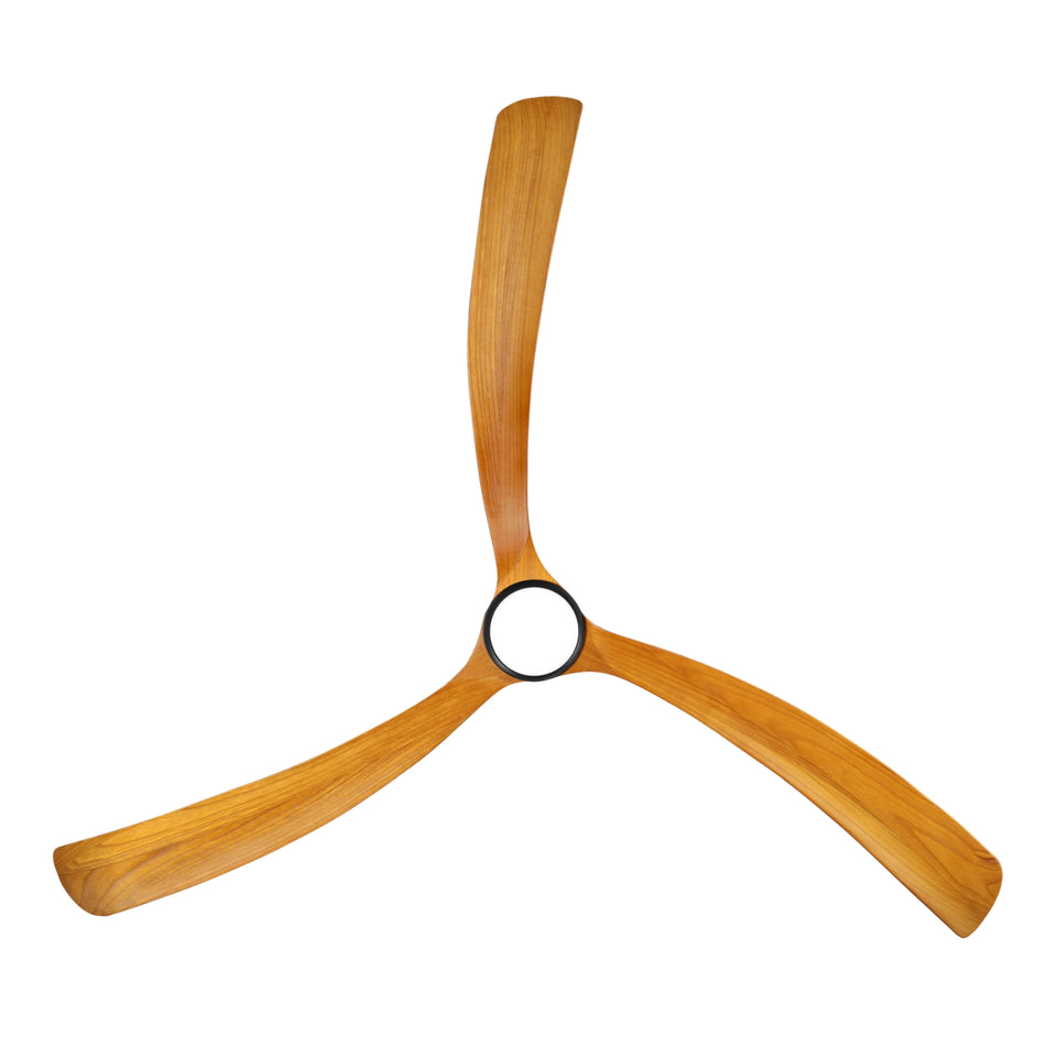 Fanco Sanctuary 92'' (234cm) DC Ceiling Fan with LED Light - Black and Teak