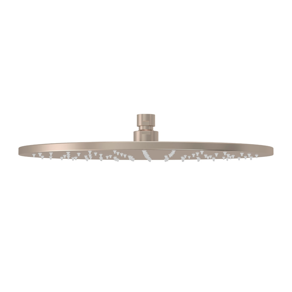 Meir Round Shower Rose 300mm  Champagne