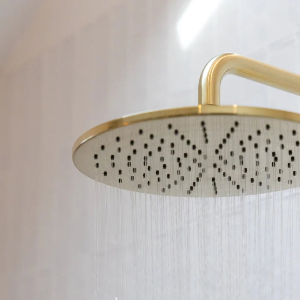 Meir Round Shower Rose 300mm Tiger Bronze