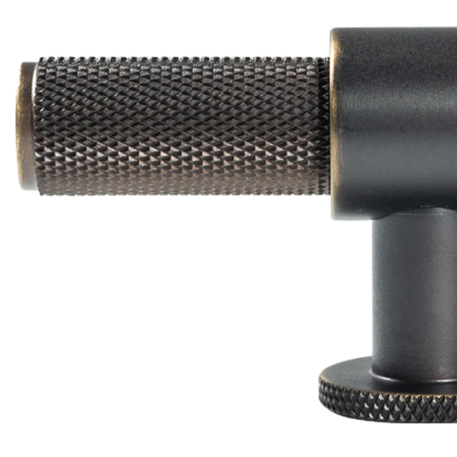 Details Momo Handles Belgravia 82mm Knurled T Knob Dark Bronze BLG082.DKB - The Blue Space