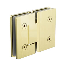 Nero 180 Degree Glass to Glass Shower Hinge Brushed Gold NRSH102ABG - The Blue Space