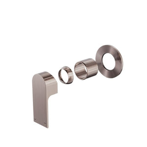 Nero Bianca Shower Mixer 80mm Plate Trim Kits Only Brushed Bronze