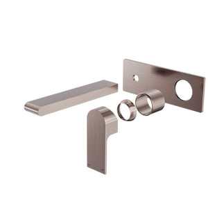 Nero Bianca Wall Basin/Bath Mixer 230mm Trim Kits Only Brushed Bronze