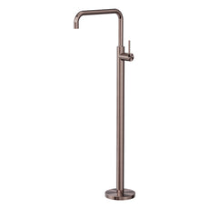 nero mecca freestanding bath mixer square shape brushed bronze | The Blue Space