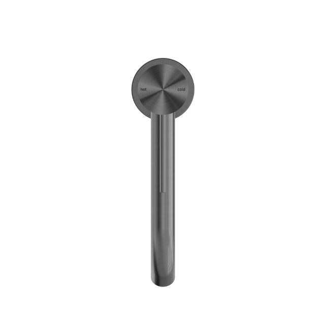 Top View Nero Mecca Mid Tall Basin Mixer Gun Metal - NR221901EGM - The Blue Space