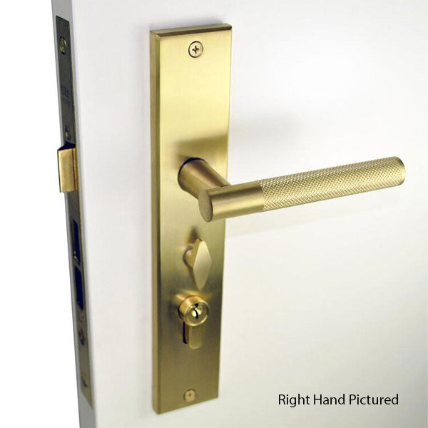 Nidus Knurled Domici Satin Brass Ozi-1 Lock Combo