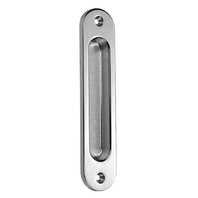 Nidus Radius Sliding Door Flush Pull Handle 135mm Polished Chrome LFP-CRAD-CP - The Blue Space