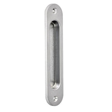 Nidus Radius Sliding Door Flush Pull Handle 135mm Satin Chrome LFP-CRAD-SC - The Blue Space