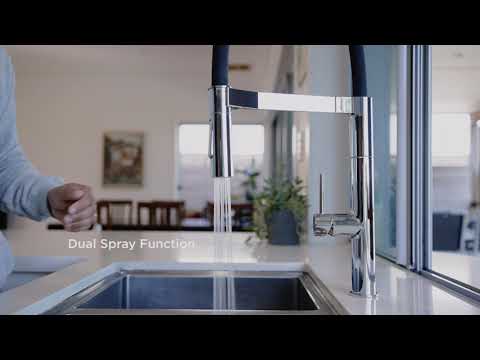 Caroma Liano II Pull Down Sensor Sink Mixer with Dual Spray