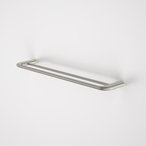 Caroma Contura II 620mm Double Towel Rail - Brushed Nickel 849035BN | The Blue Space 