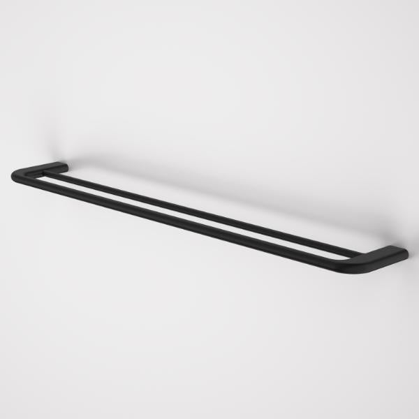 Caroma Contura II 820mm Double Towel Rail - Matte Black 849036B | The Blue Space