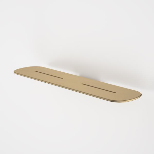 Caroma Contura II Bathroom Shelf - Brushed Brass 849037BB | The Blue Space