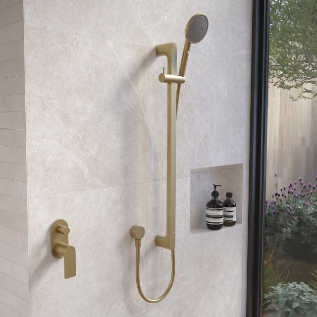 Caroma Urbane II Universal Rail Shower - Black