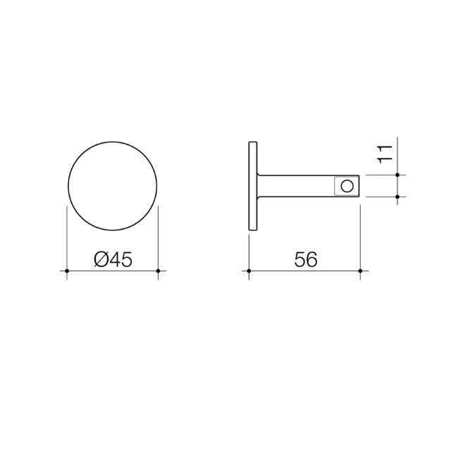Caroma Urbane II Universal Robe Hook - Brushed Nickel
