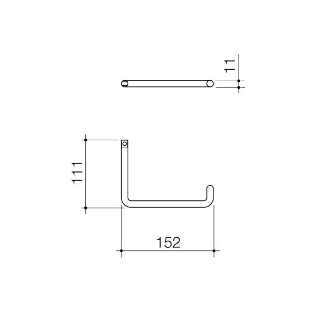 Caroma Urbane II Universal Toilet Roll Holder - Brushed Nickel