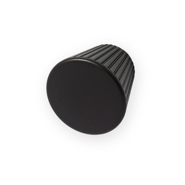 Castella Sorano Cone Knob Matt Black 30mm - The Blue Space