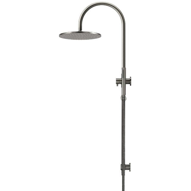Meir Gooseneck Shower Set with 300mm rose, Single-Function Hand Shower Shadow
