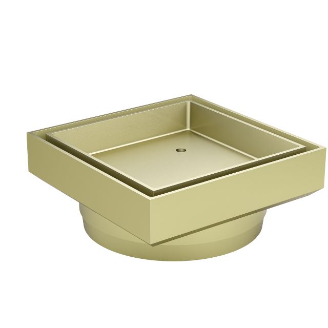 Meir Shower Waste with Tile Insert Tiger Bronze