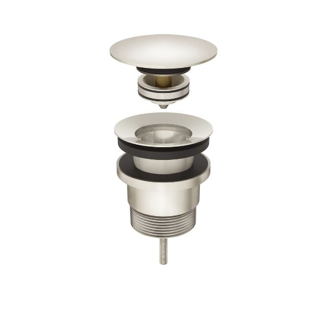 Meir Universal All-In-One Pop Up Waste - Basin & Bath Brushed Nickel