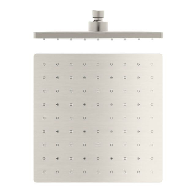 Nero 250mm ABS Square Shower Head Brushed Nickel