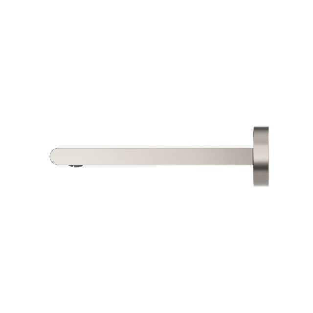 Nero Bianca Fixed Basin/Bath Spout Only 240mm Brushed Nickel