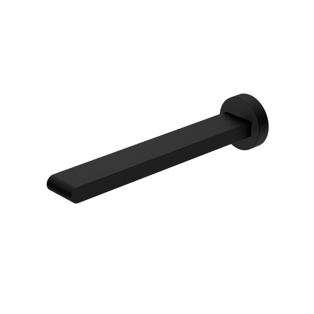 Nero Bianca Fixed Basin/Bath Spout Only 240mm Matte Black