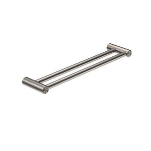 Nero Mecca Care 25mm Double Towel Grab Rail 600mm Brushed Nickel
