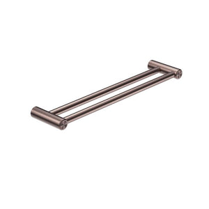 Nero Mecca Care 25mm Double Towel Grab Rail 900mm Brushed Bronze