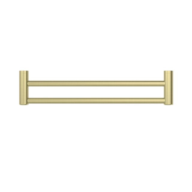 Nero Mecca Care 25mm Double Towel Grab Rail 900mm Brushed Gold