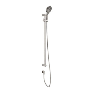 Nero Mecca Care 25mm Grab Rail and Adjustable Shower Rail Set 900mm Brushed Nickel