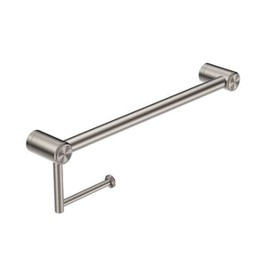 Nero Mecca Care 25mm Toilet Roll Rail 450mm Brushed Nickel
