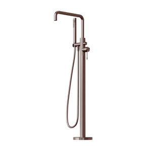 Nero Opal Freestanding Bath Mixer With Hand Shower Brushed Bronze