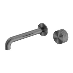 Nero Opal Progressive Wall Basin/Bath Set 185mm Graphite