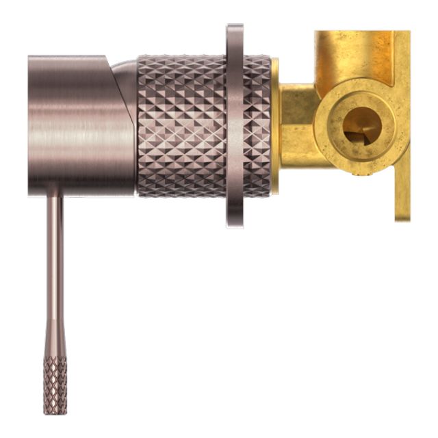 Nero Opal Shower Mixer 60mm Plate Brushed Bronze